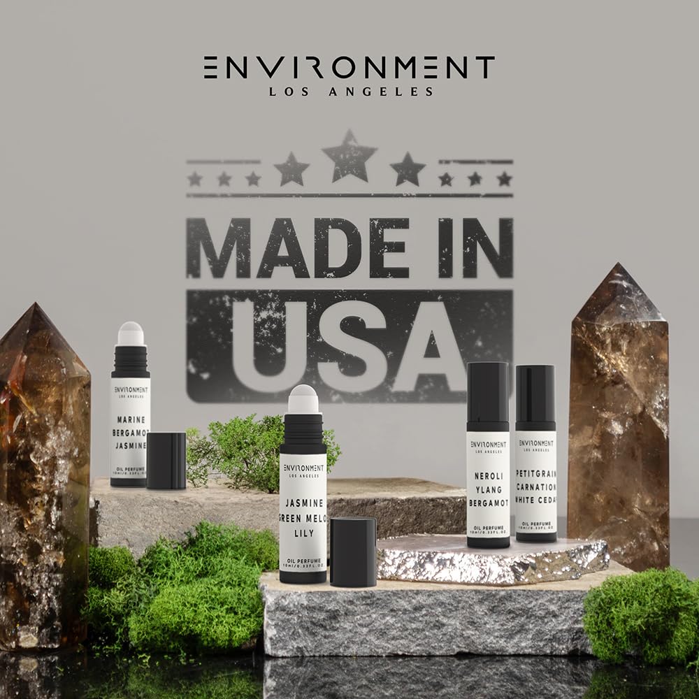 ENVIRONMENT Inspired by Designer Perfume LHomme 10ml Roll-on Perfume (Petitgrain | Carnation | White Cedar) Body Oil Fragrance, Roll On Oil, Body Fragrance for Women & Men, Luxury Scent, Cruelty-Free
