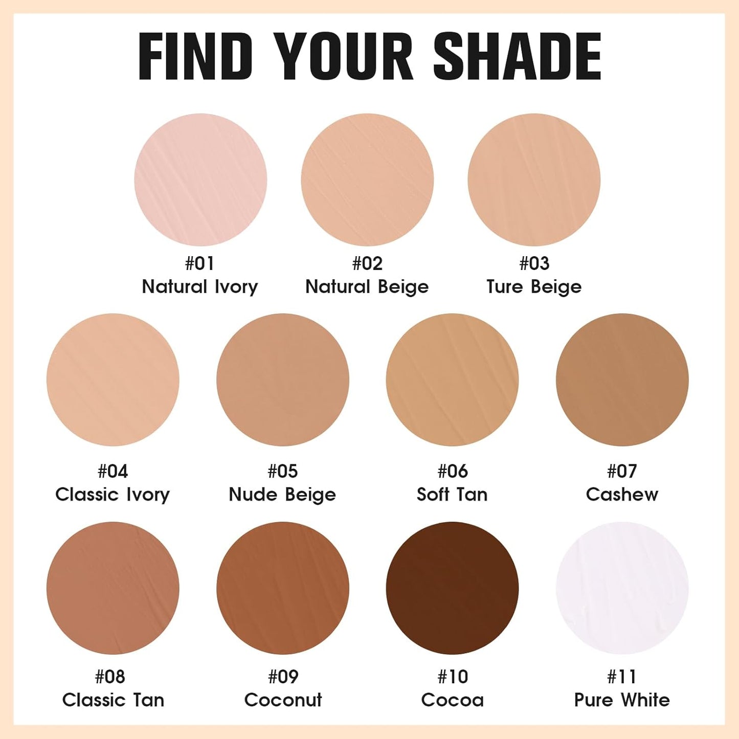 UCANBE Matte Liquid Foundation Makeup, Medium to Full Coverage Waterproof Longwear Serum Cream Foundation for Combination & Oily Mature Skin, Lightweight Hydrating & Nourishing, Nude Beige, 1 fl. oz.