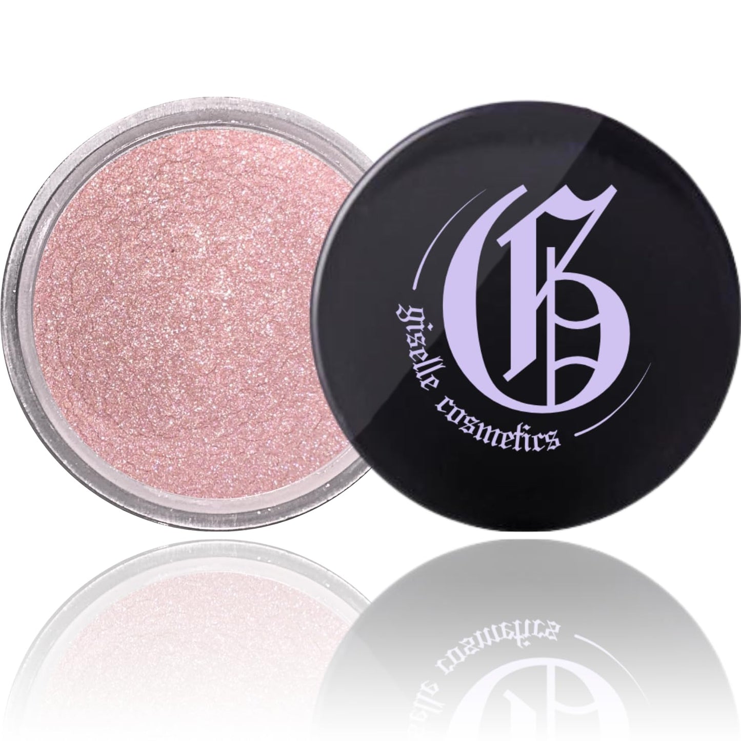 Brush Light Copper Loose Mineral Eye Shadow - Organic, Hypoallergenic, Talc-Free Makeup, Shimmer & Glitter Eyeshadow Palette, Pink & Metallic Iridescent Eye Shadow