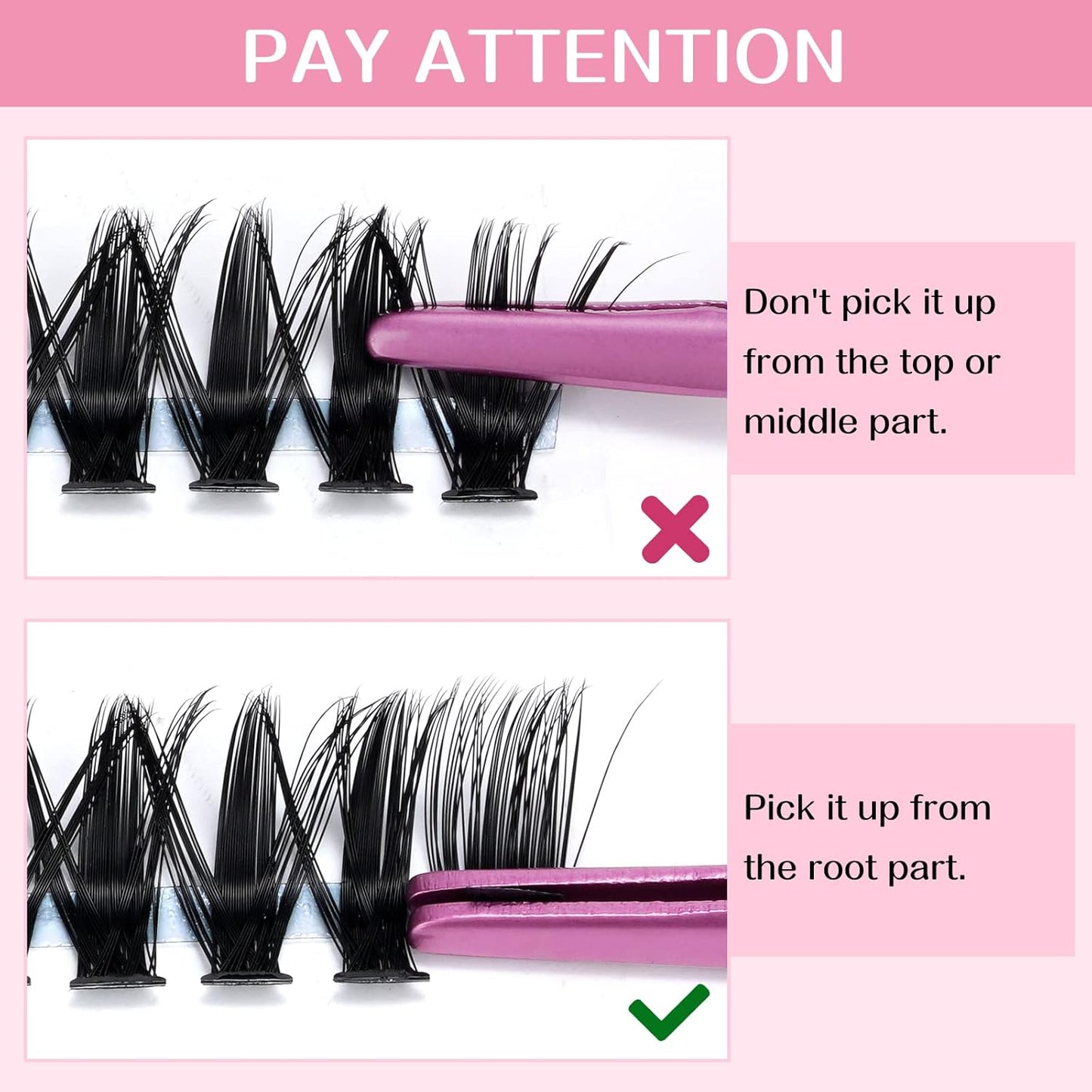 280 Pcs Individual Lashes 50D-C-0.07-10 Cluster Lashes C D Curl Wispy Lashes Bottom Lashes DIY Lashes At Home(50D-C-0.07-10)
