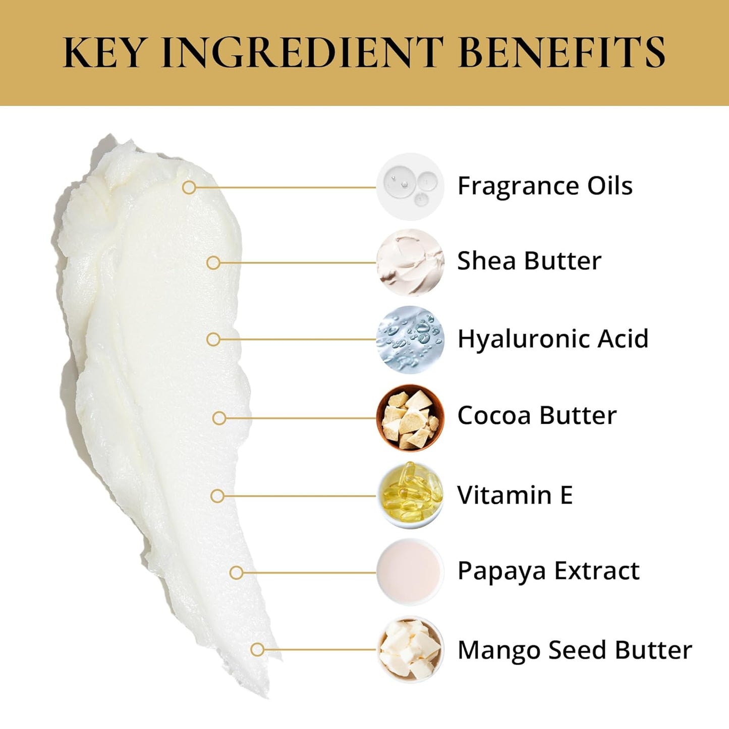 LUXURY LIFE BUTTER - Irresistibly Scented Body Butter with Hyaluronic Acid for Ultimate Moisture. Luxurious Natural Fragrance. Hydrates for a Non-Greasy Glamorous Glow, Presidential, 5 oz.