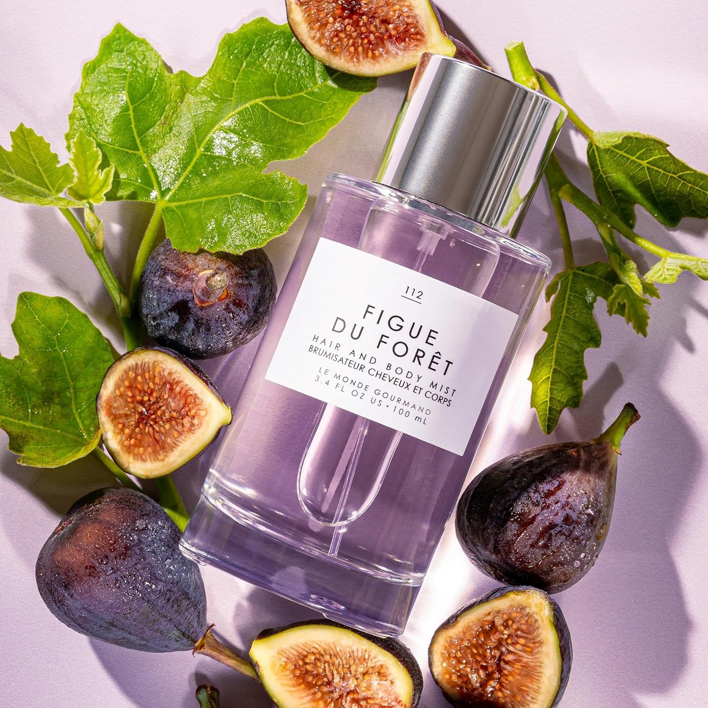 Le Monde Gourmand Figue du Forêt Hair & Body Perfume Mist - 3.4oz (100ml) - Fig, White Tea and Sweet Almond Milk Fragrance Notes