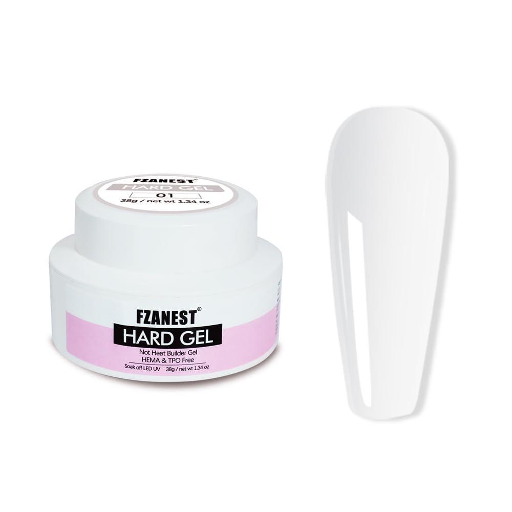 FZANEST Builder Gel Hema Tpo-Free Clear Hard Gel For Nails Extension Sculpting Overlay UV Led Soak Off #01