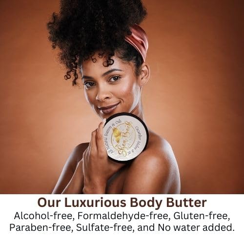Body Butter Blend: Natural Shea, Cocoa, & Mango w/Jojoba Oil for Radiant Skin and Beard | Moisturizing (Bali Mango)