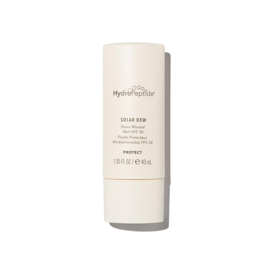 HydroPeptide Solar Dew Sheer Mineral Melt SPF30 Facial Moisturizer, Sunscreen & Primer, 1.35 Ounce