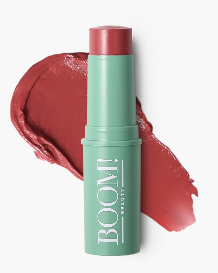 Boomstick Trio ® Cheek and Lip: Peony Pink, Golden Peach and Rose Nude 3-in-1 Blush, Eye and Lip Stick Pen for All Skin Types Boom Beauty by Cindy Joseph