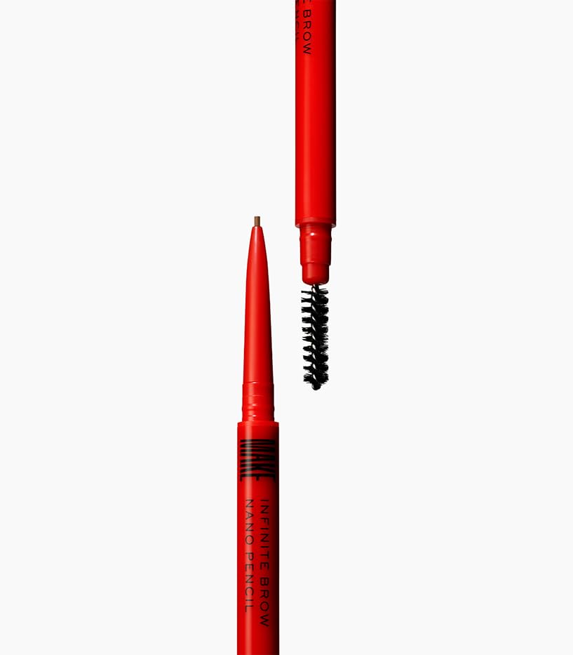 MAKE Beauty Nano Brow, Micro Eyebrow Pencil. Long-Lasting Smudgeproof Eye Brow Makeup for Hairlike Lines. Precision Liner for Natural-Looking Eyebrows - Shade, Warm Taupe