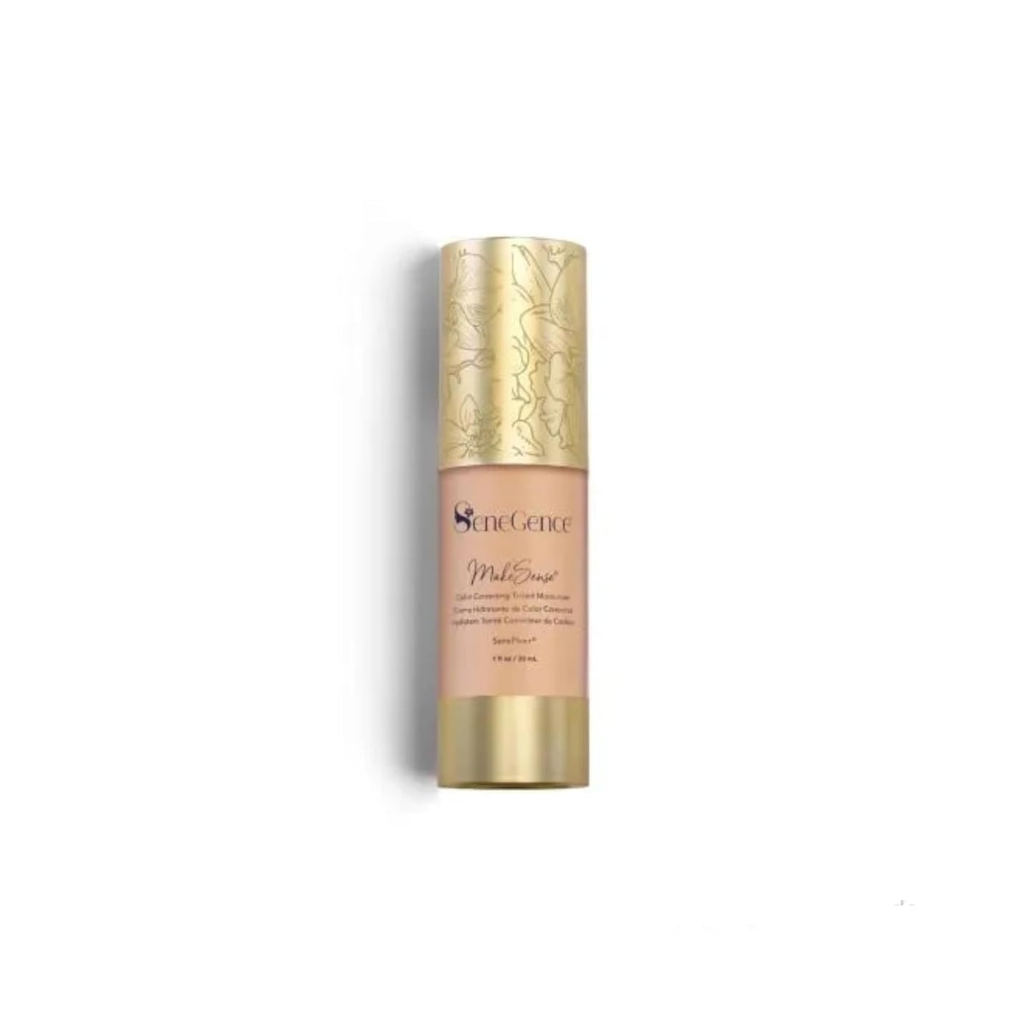 SeneGence MakeSense Color Correcting Tinted Moisturizer with Sheer Coverage, Light-Medium, 1 Fl Oz, Enriched with SenePlex+ and Botanicals for Smooth, Even-Toned Skin
