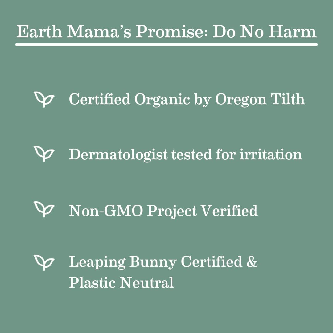 Earth Mama Organic Skin & Scar Balm |C-Section Recovery Skin Care, Pregnancy Stretch Mark Scar Cream with Organic Jojoba Oil, Tamanu Oil & Gotu Kola (2-Pack)