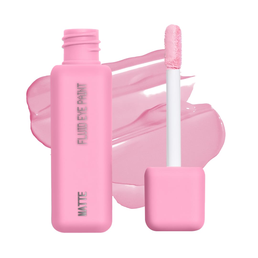 about-face Matte Fluid Eye Paint On Pointe – High-Pigment Liquid Eyeshadow, Long-Lasting, No-Budge Matte Finish, Vegan & Cruelty-Free (Baby Pink)