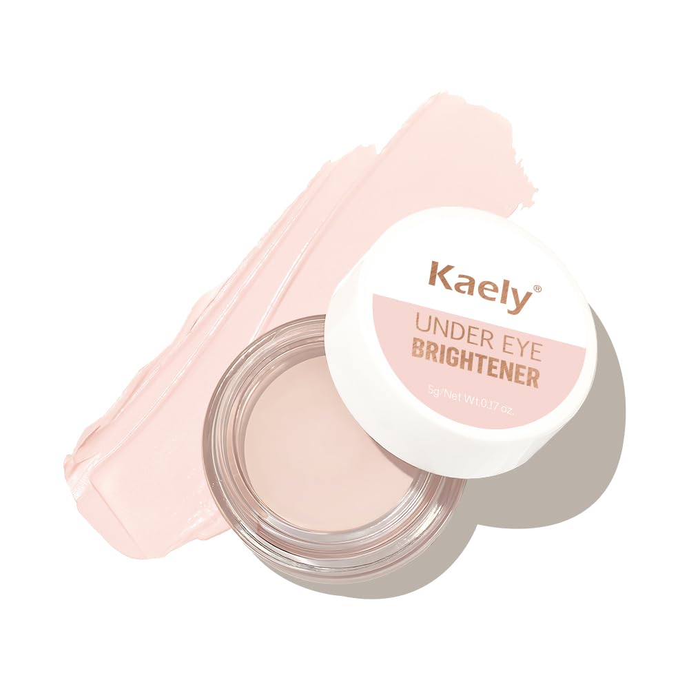 evpct under Eye Brightener, Nourishing Luminous under Eye Concealer Color Corrector for Dark Circles, Waterproof Naturactor Concealer Pot make up for face Eye Ring corrector de ojeras, 03# Ivory White