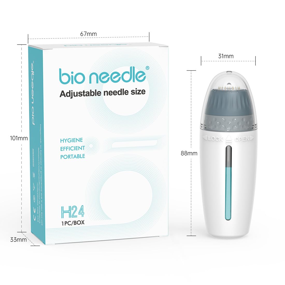 Hydra Needle Serum Applicator Tools Hydra Stamp,Professional Micro Needling Tools