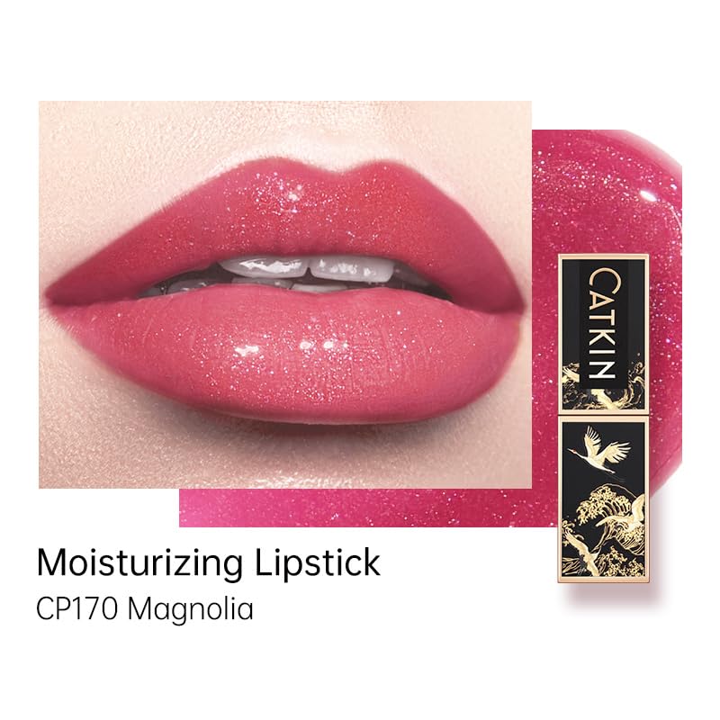 Catkin Moist Lipstick Hydrating High Impact Color Infused with Vitamin E and Avocado Oil Smooth Soft Texture Long Lasting Glow Finish 170