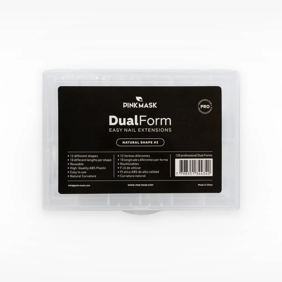 Professional Dual Forms -Natural Shape #1-120 Units for Professional Nail Extensions