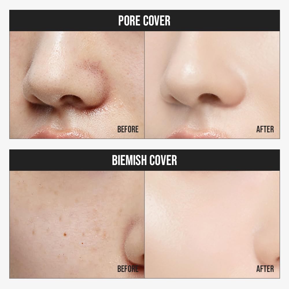 Brilliance Fit Glow Foundation - Full Coverage for Dry & Normal Skin, Radiant Finish, Long-lasting & Lightweight, Korean Makeup, 1.02 Fl Oz (W01 Vanilla, 1.02 Fl Oz)