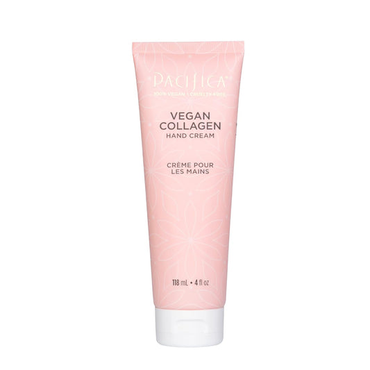 Pacifica Beauty, Vegan Collagen Hand Cream for Dry Cracked Hands, Hand Lotion, Body Moisturizer, Shea Butter, Cocoa Butter, Light Weight, Non-Greasy, Hydrating, Moisturizing, Vegan