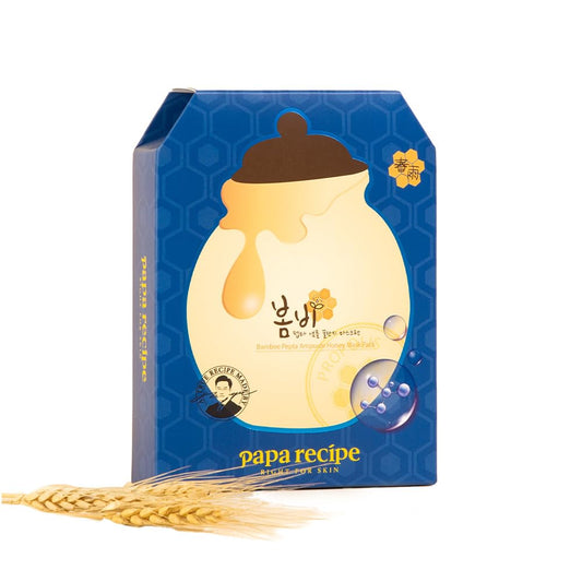 Papa Recipe Bombee Pepta Honey Mask 10 Pack – Hydrating Sheet Mask with 6 Types of Hyaluronic Acid and Honey Propolis Complex – Korean Skincare