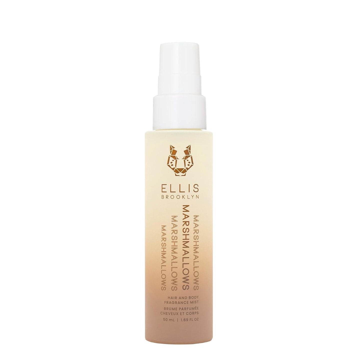 Ellis Brooklyn MARSHMALLOWS Hair And Body Fragrance Mist - Gourmand Perfume Mist with Marshmallow, Caramel Accord, & Milky Musks, Vegan Perfume Made In The USA, 50ml 1.7 Fl Oz