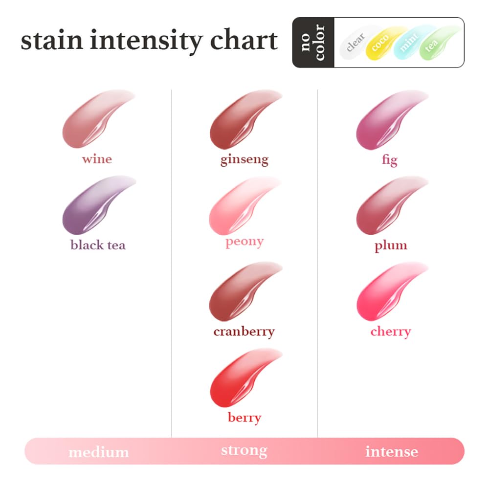 NOONI Korean Lip Oil - Applefig | Long-Lasting, Moisturizing, Plumping, Revitalizing for Dry Lips, Waterproof, No Peel Off, Hydrating, Nourishing Crystal Clear, 0.12 FL Oz