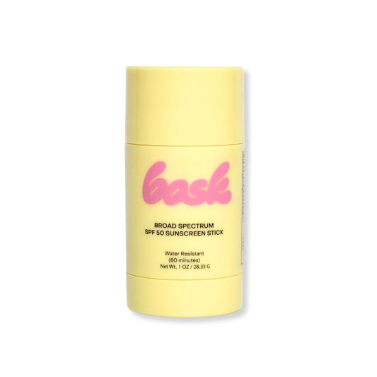 Bask Suncare SPF 50 Fragrance Free Sunscreen Stick - Broad Spectrum Face & Lip Protection, Dermatologist Recommended, Hydrating, Lightweight & Fast Absorbing, Matte Finish, 1 oz