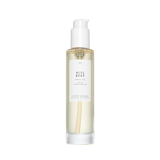 Le Monde Gourmand Miel Bébé Perfumed Body Oil - 4 fl oz (118 ml) - Floral, Sandalwood, Praline Notes