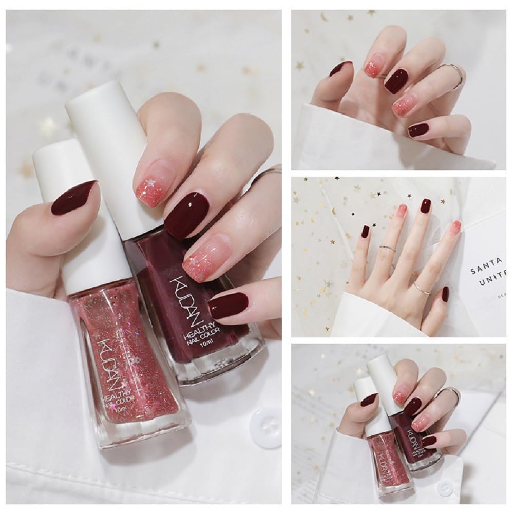 Nail Polish set - Nail Lacquer Quick Dry, Full Size, Vibrant, Colorful, Trendy, Glitter, Glossy, Metallic, Matte Nail Art Nail Shades (N4 Classic nude, 52g)