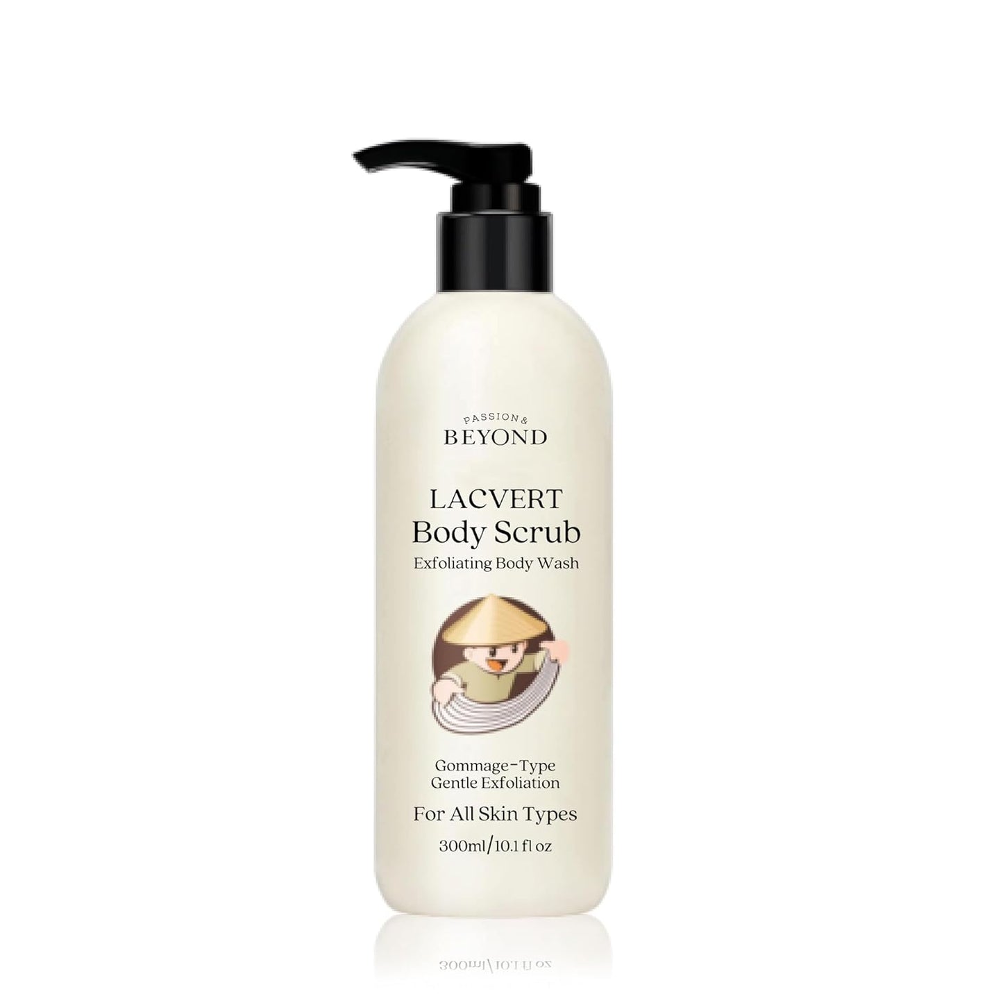 BEYOND Lacvert Body Scrub Peeling Gel (Original, 10.1fl oz) - Body Wash & Shower Gel for Gentle Exfoliation & Home Spa. Korean Daily Skin Care. Gommage-Type for Smooth,