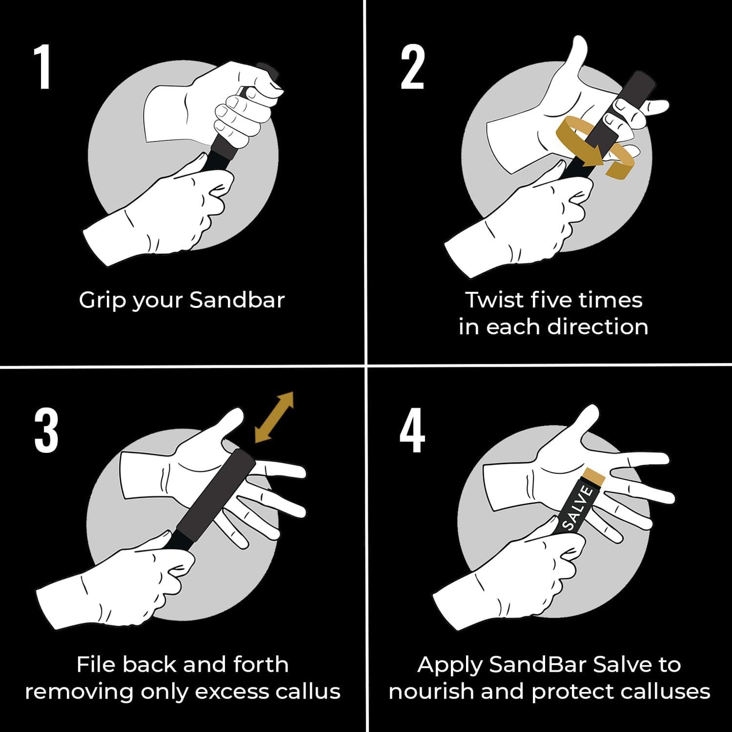 SandBar Callus Remover Tool, File for Hands, Durable Aluminum Tool Callus Shaver, Palm and Heel Dead Skin Removal, Includes Nourishing Salve, Ideal for Athletes, Climbers, and Gym Enthusiasts - Blue