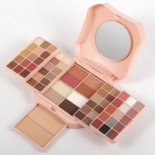 SAMIK Eye shadow blush concealer contour makeup kits full set all in one makeup set cosmetic girl makeup gift box blush set (Pink)
