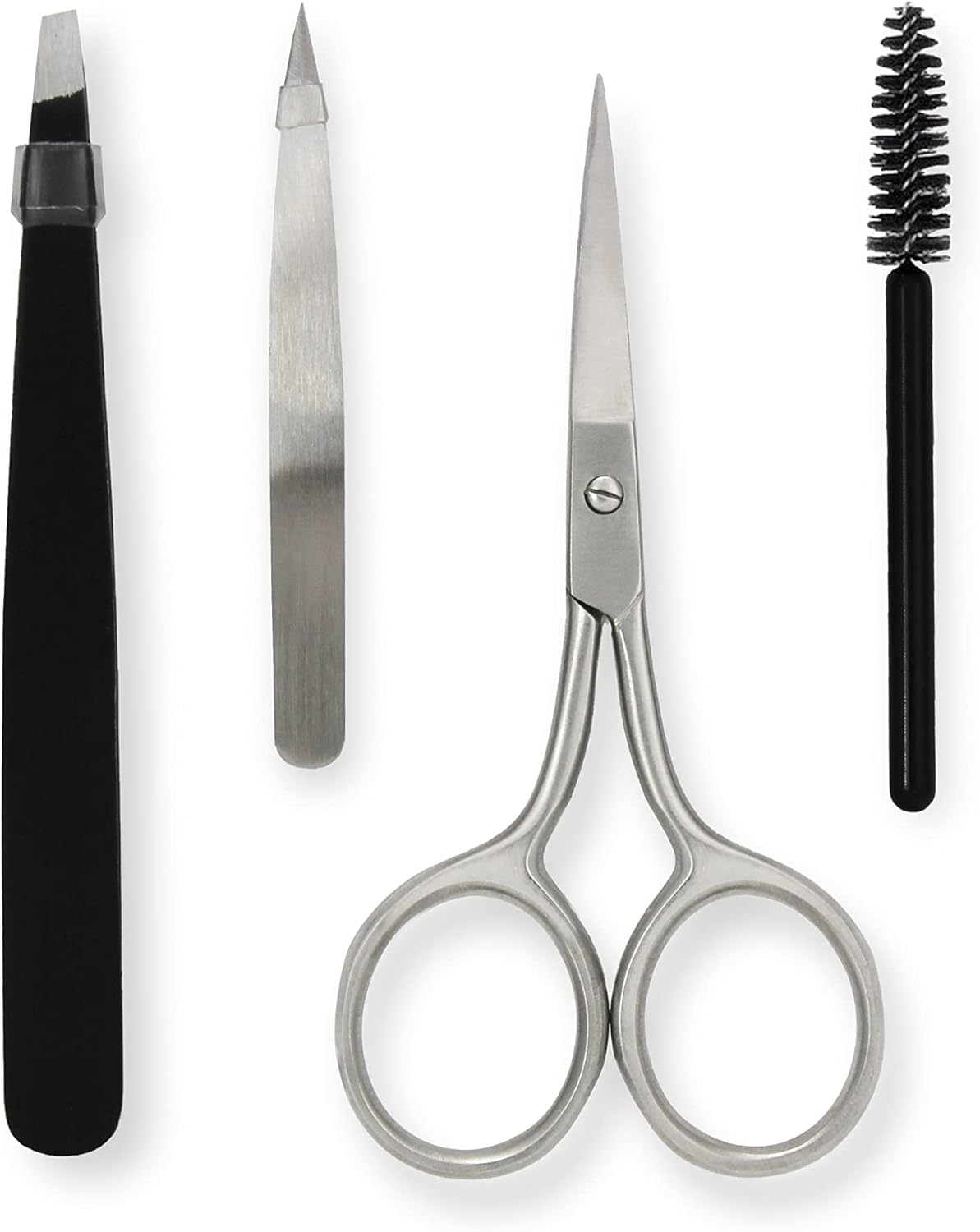 Amazon Basics 4 Piece Brow Kit, black