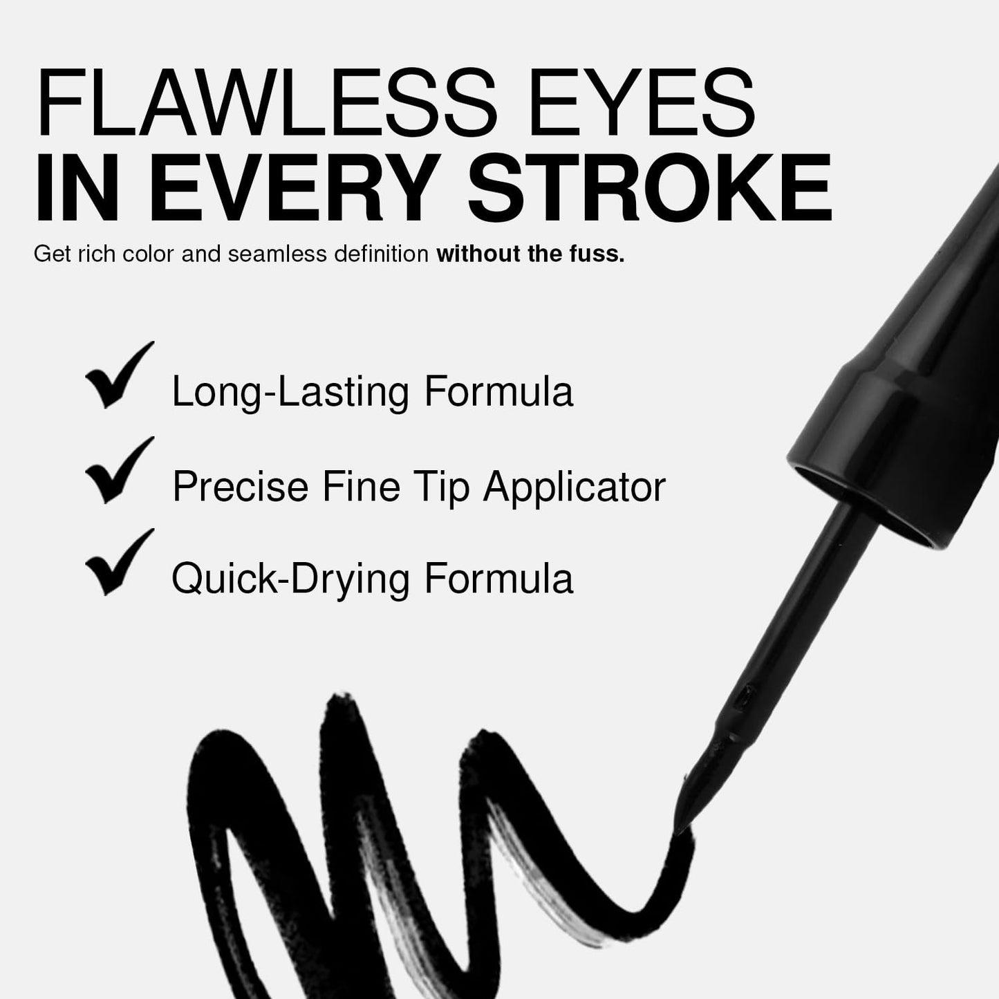 Palladio Liquid Eyeliner, Highly Pigmented and Waterproof Eyeliner, For Intense Eye Definition, Smear-proof Eyeliner Liquid, Includes Easy Grip Wand and Felt Tip Eyeliner Applicator, Emerald Isle