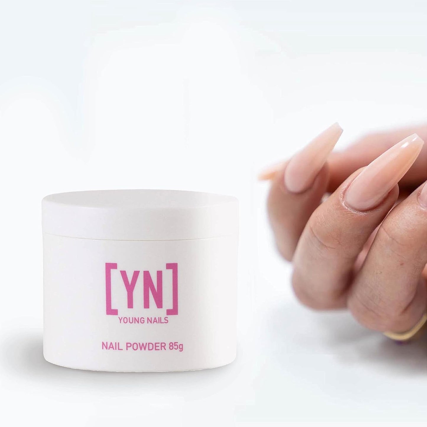 Young Nails Acrylic Core Powder - Self-Leveling Acrylic Nail Powder, Clear Nude Pink White Acrylic Powder for Nail Extenstion, Professional Grade, Superior Adhesion, Color - XXX Pink, 85gs