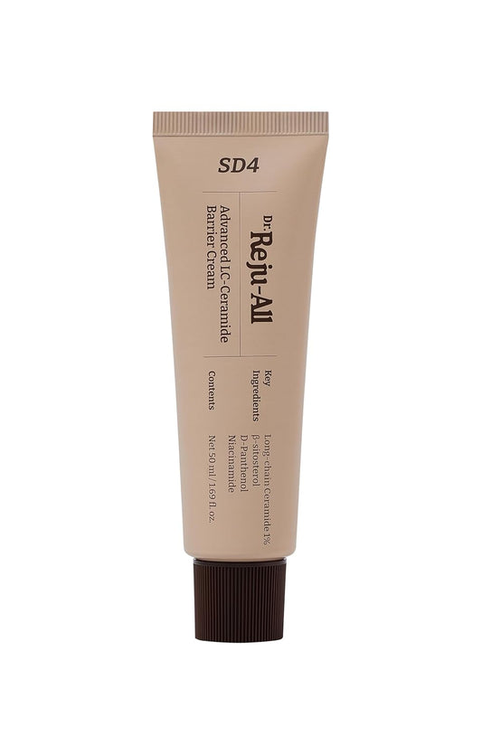 Advanced LC-Ceramide Barrier Cream - Patented Long Chain Ceramide Deep Hydration - Lightweight Korean Face Moisturizer for Strengthening Skin Barrier - 1.69 Fl Oz