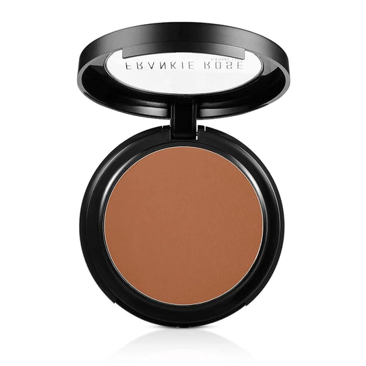 Frankie Rose Cosmetics Powder Foundation – Full Coverage Face Powder For Pores & Imperfections, Evens Out Skin Tone & Shine-Control | 58 Grams (Chestnut)