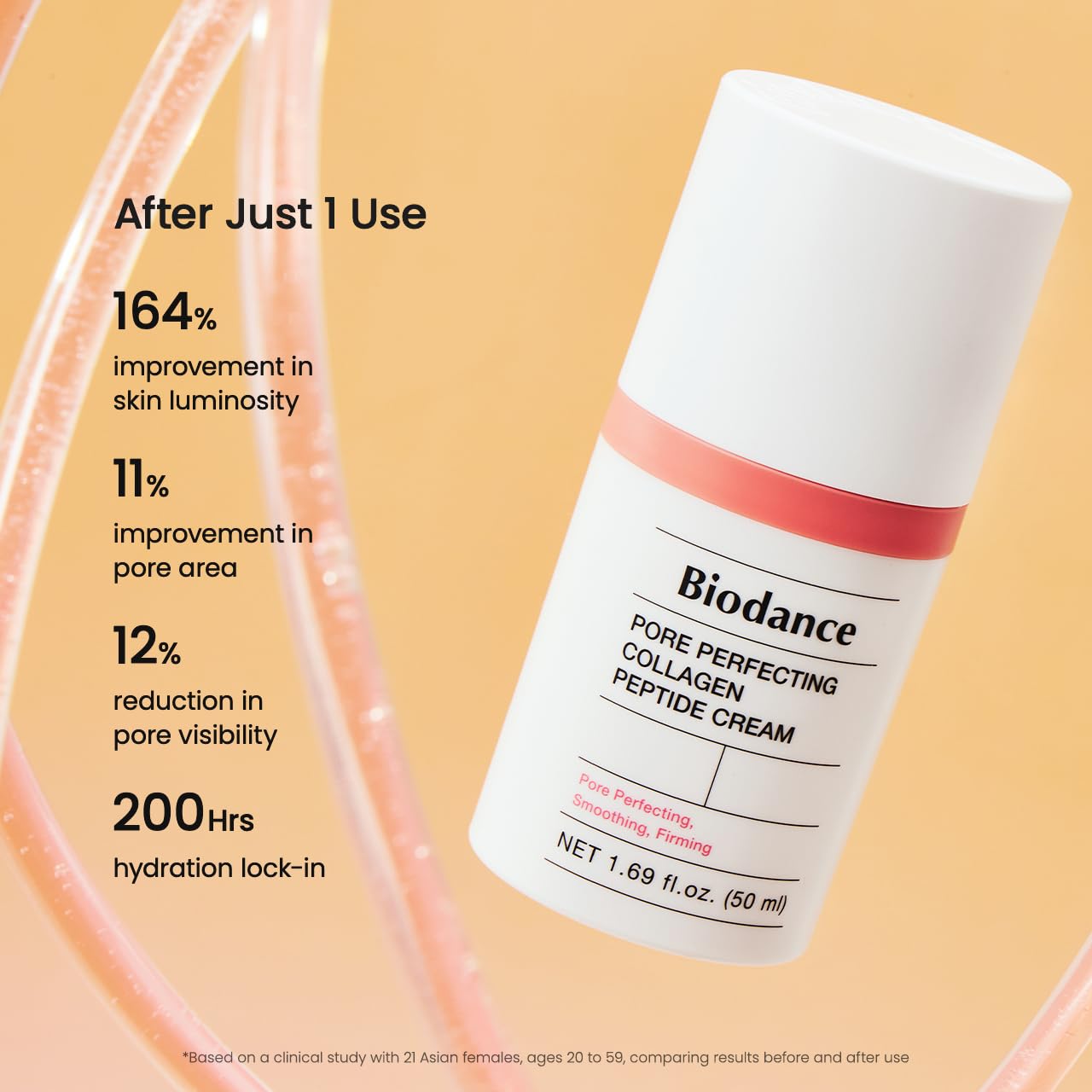 BIODANCE Pore Perfecting Collagen Peptide Cream, Hydrating, Plumping, Pore Care, Firming Facial Moisturizer, Korean Skincare | 1.69 fl.oz, 50ml