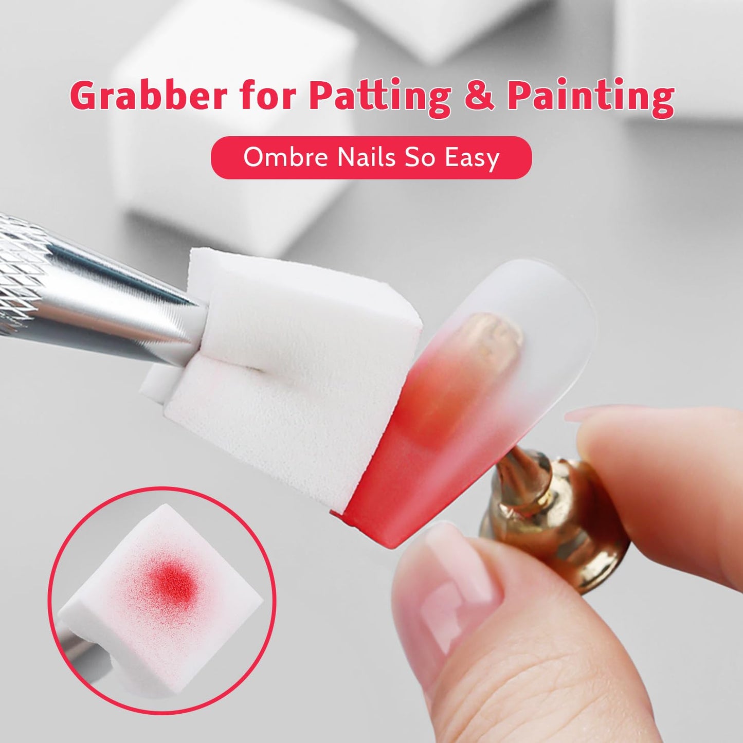 Sponge Pat Paint Nail Gel, Ombre Nails Gradient Gel Nail Blush Blooming Aura Nails Drawing Stripper Floral Painting DIY Nail Art, No Wipe, UV/LED Curing (12 Colors A)