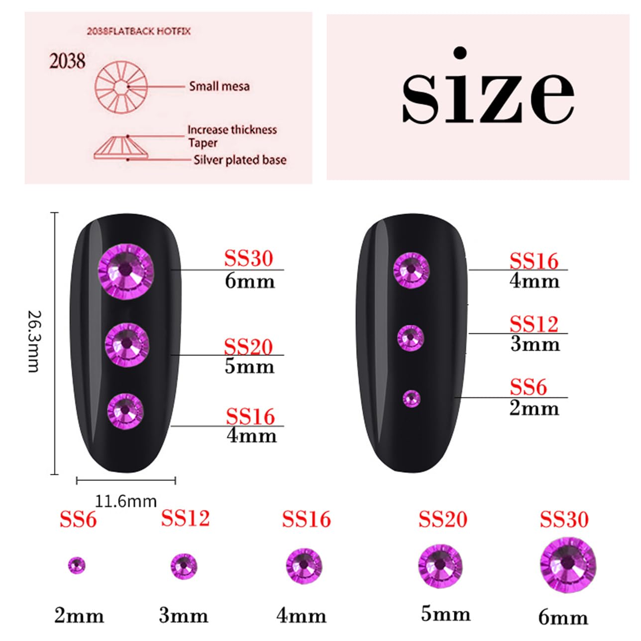 4500 Pcs SS12 3mm AB Flatback Rhinestones for Nails Art Crafts Glitter Round Shine Gems Crystals DIY Clothes Shoes （Red AB）