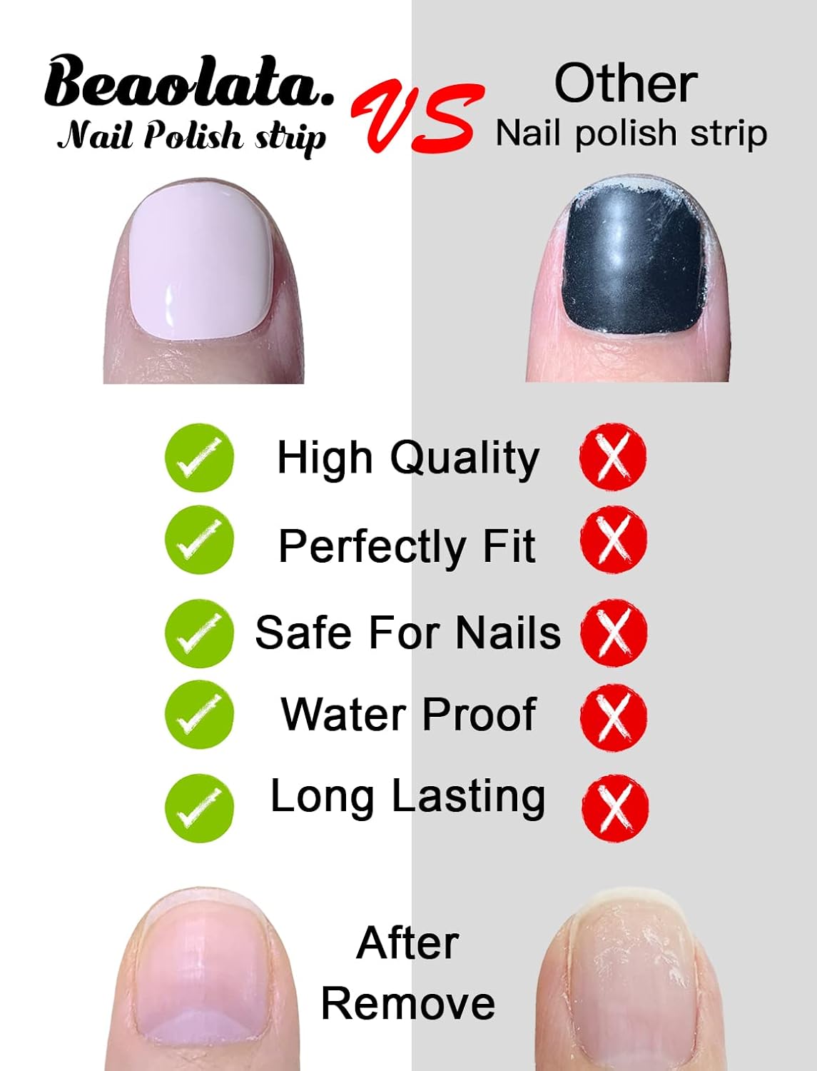 Nail Polish Strips, 32PCS Salon Quality Wraps, Long Lasting Gel Nail Stickers for Women Easy Apply& Remove (Red Agate)