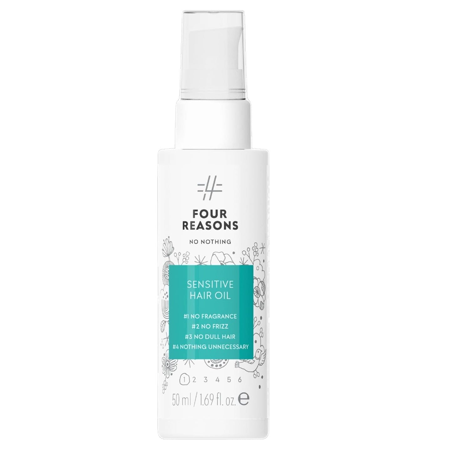 No nothing Hair Oil, Unscented Lightweight Serum for Curly, Frizzy, Dry & Damaged Hair, Frizz Control, Smoothing & Moisturizing Serum for Women, Fragrance Free, Vegan & Cruelty-Free, 1.7 fl oz