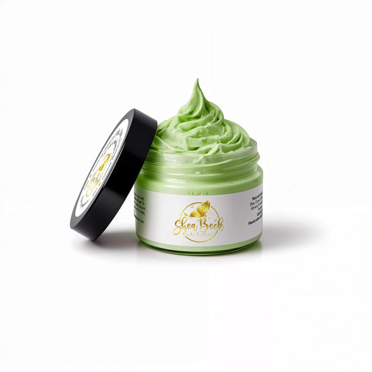 Body Butter Blend: Natural Shea, Cocoa, & Mango w/Jojoba Oil for Radiant Skin and Beard | Moisturizing (8 Oz, Cucumber Melon (Our version of))