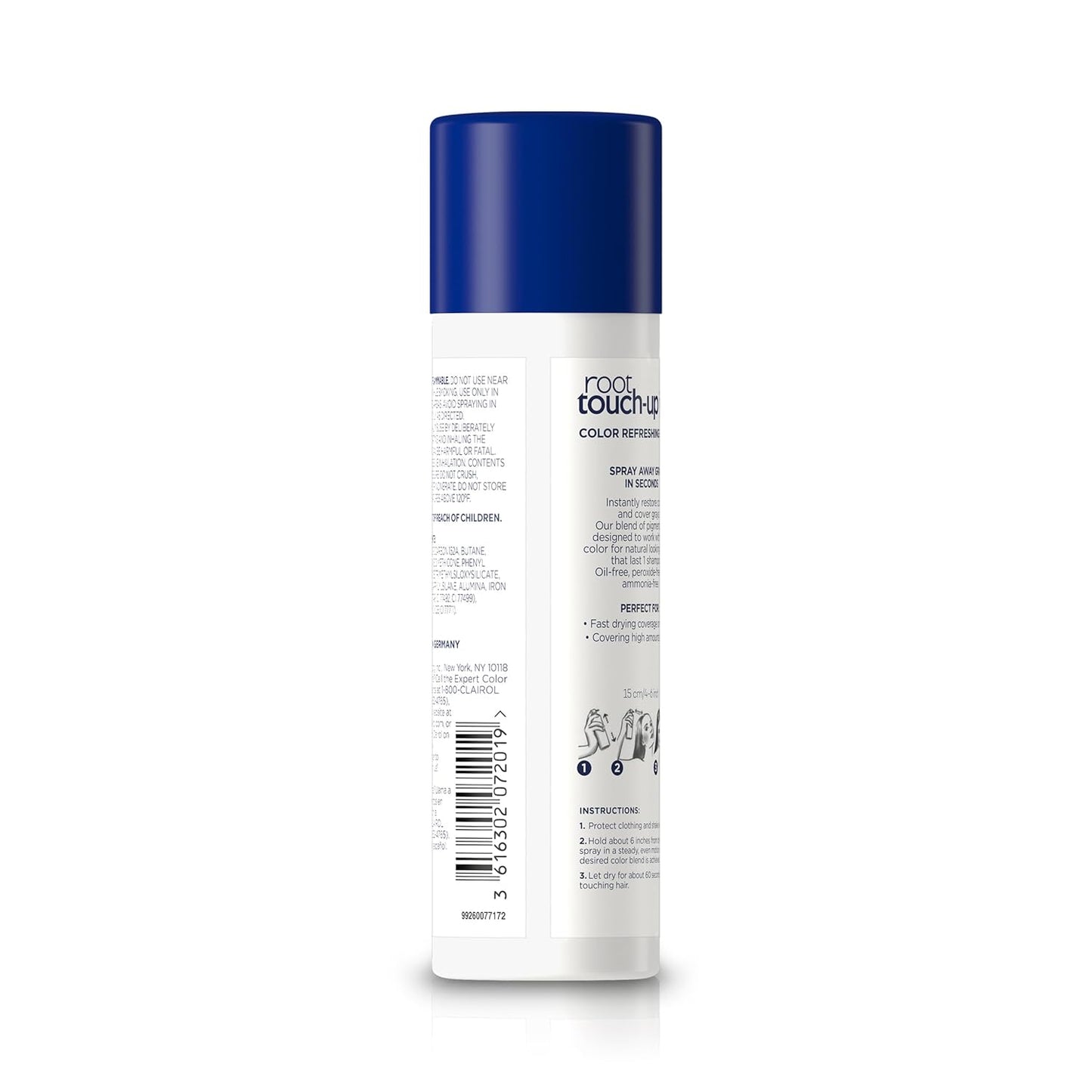 Clairol Root Touch-Up by Nice'n Easy Temporary Hair Coloring Spray, Dark Brown Hair Color, Pack of 1