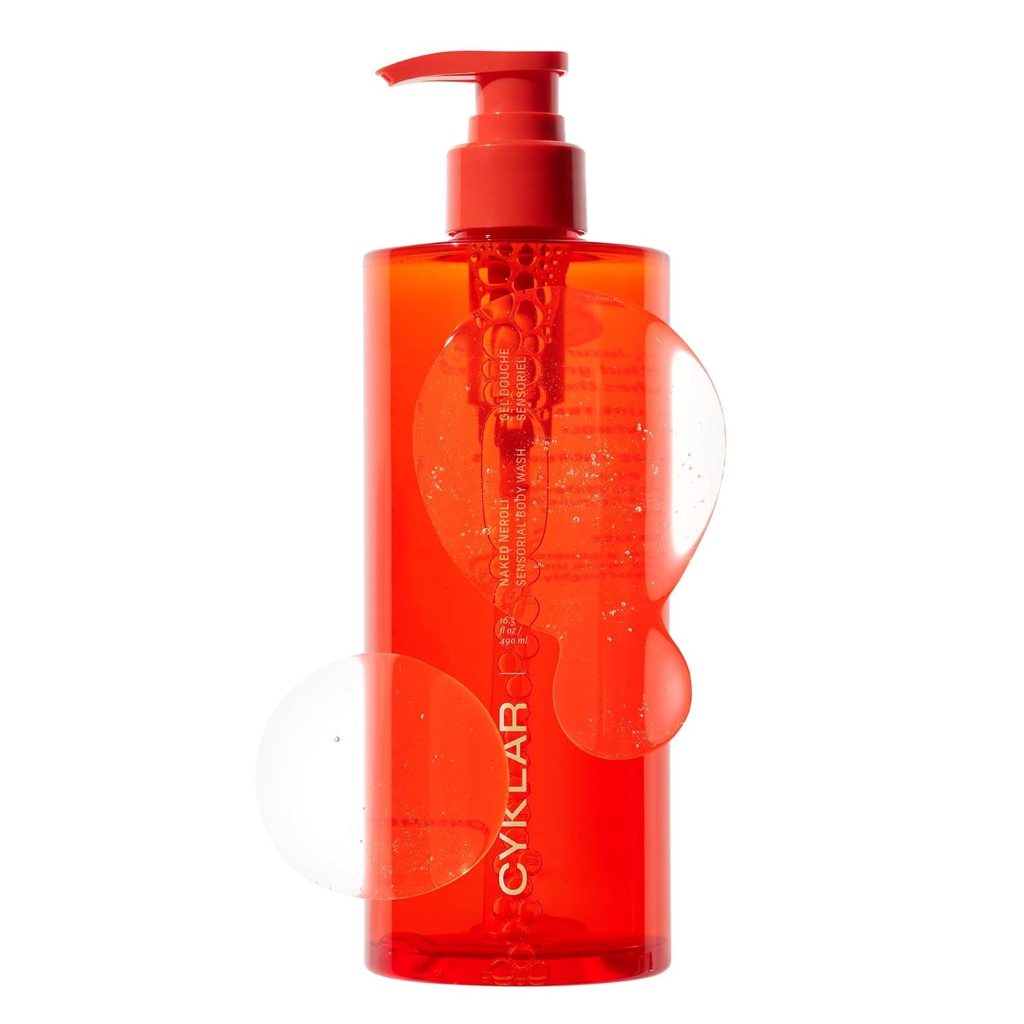 Sensorial Body Wash. Naked Neroli Hydrating Cleanser with Moisture Locking Multi-Oil Complex, Sodium PCA and Glycerin. Nourishing Shower Gel for Women and Men, 16.5 Fl Oz Luxury Bodywash