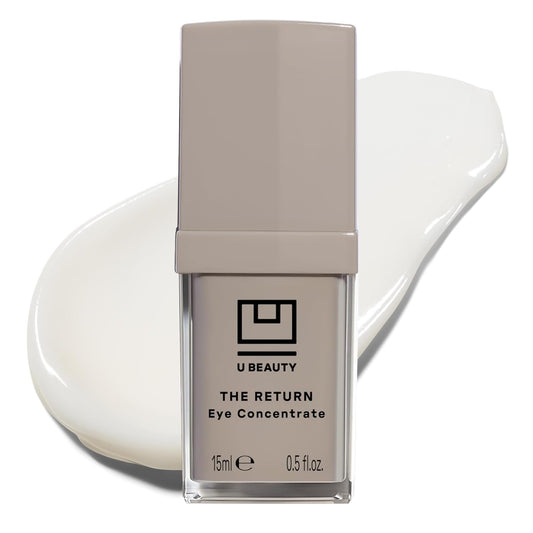 U Beauty The RETURN Eye Concentrate - Anti-Aging Eye Cream with Peptides and Antioxidants for Brighter and Tighter Under Eyes, Reduce Fine Lines, Puffiness & Dark Circles - 0.5 fl oz