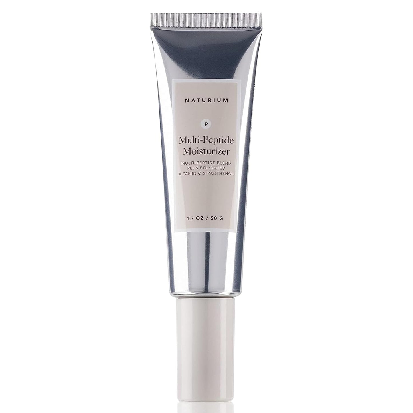 Naturium Multi-Peptide Moisturizer, Hydrating & Smoothing Skin Care, Moisturizes with Ethylated Vitamin C & Panthenol, 1.7 oz