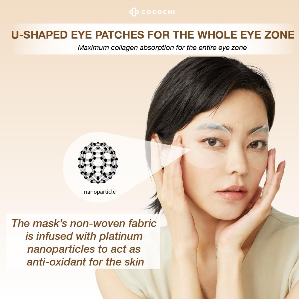 AG Ultimate U-Shaped Firming Eye Patches 5 Pairs, Hydrating Under Eye Mask Pads, Under Eye Patches for Puffy Eyes and Dark Circles, Collagen Under Eye Patches with Tweezers