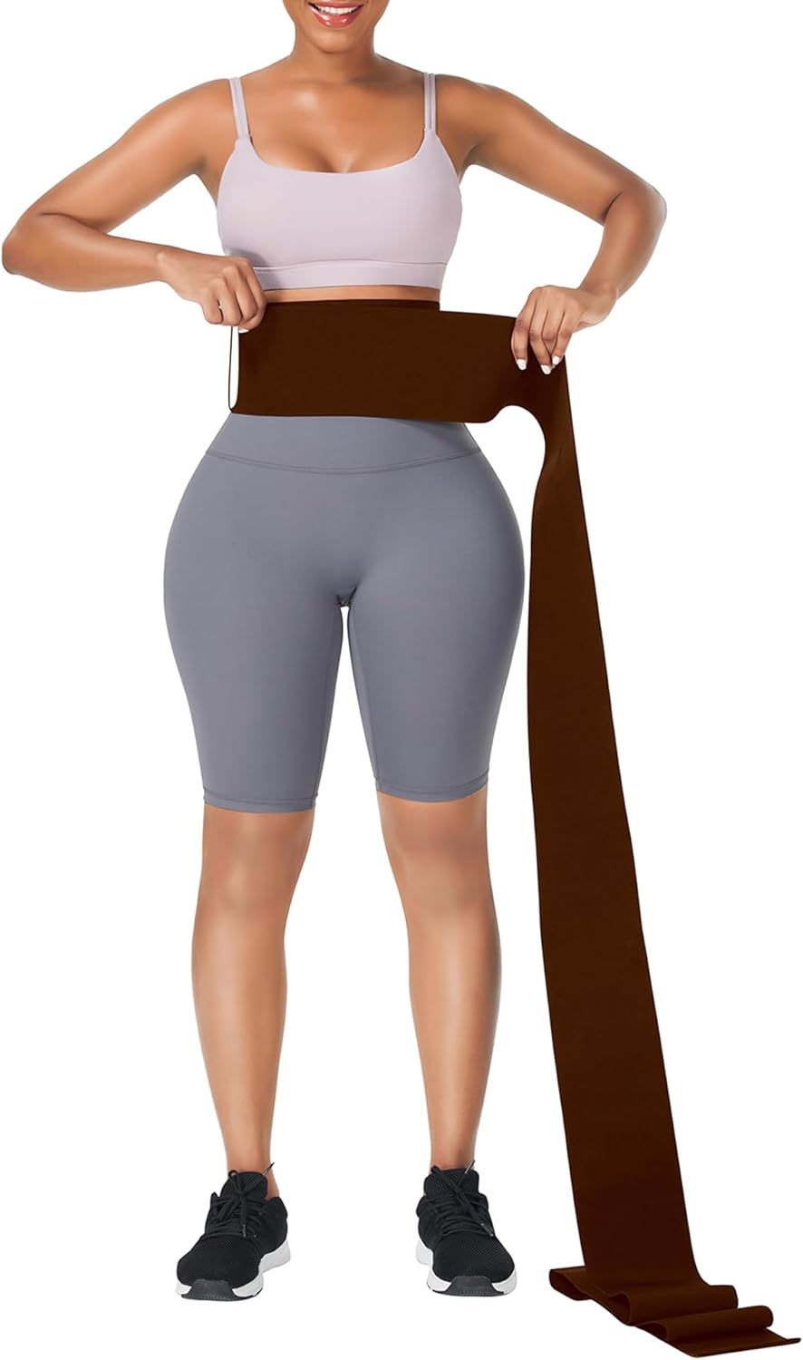 FeelinGirl Waist Trainer for Women Bandage Wrap Trimmer Belt Long Torso Tummy Wraps Belly Body Shaper Waist Trimmer Belt
