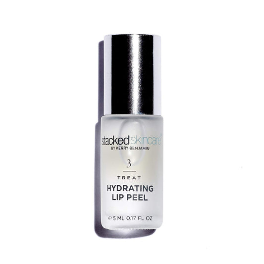 Hydrating Lip Peel - No Rinse Lip Exfoliator & Moisturizer for Dry, Cracked Lips - Vegan Lip Treatment with AHA & Glycolic Acid - Lip Serum & Primer for Smoother, Softer Lips, 0.17 fl oz