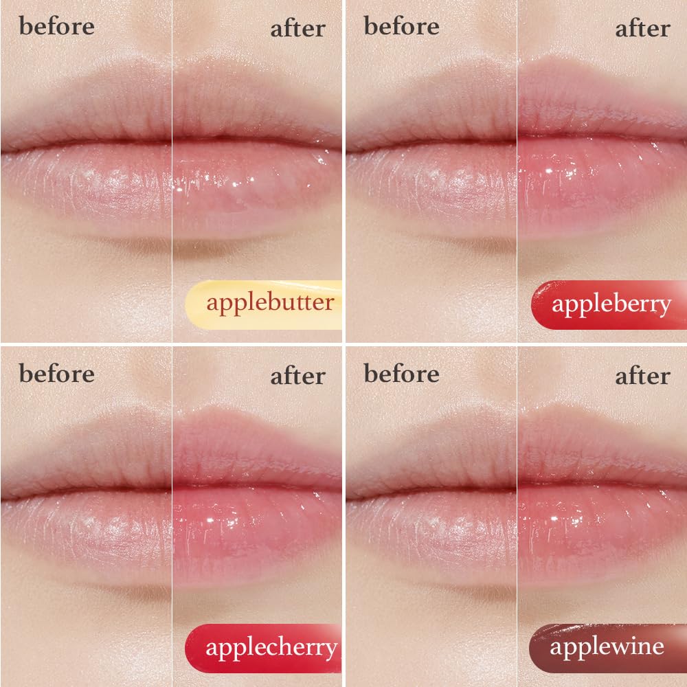 NOONI Vegan Applewine Lip Mask Overnight – Hydrating Lip Balm & Butter with Shea Butter & Vitamins | Soothing Moisturizer, Softening Treatment for Dry Lips, 0.42 oz