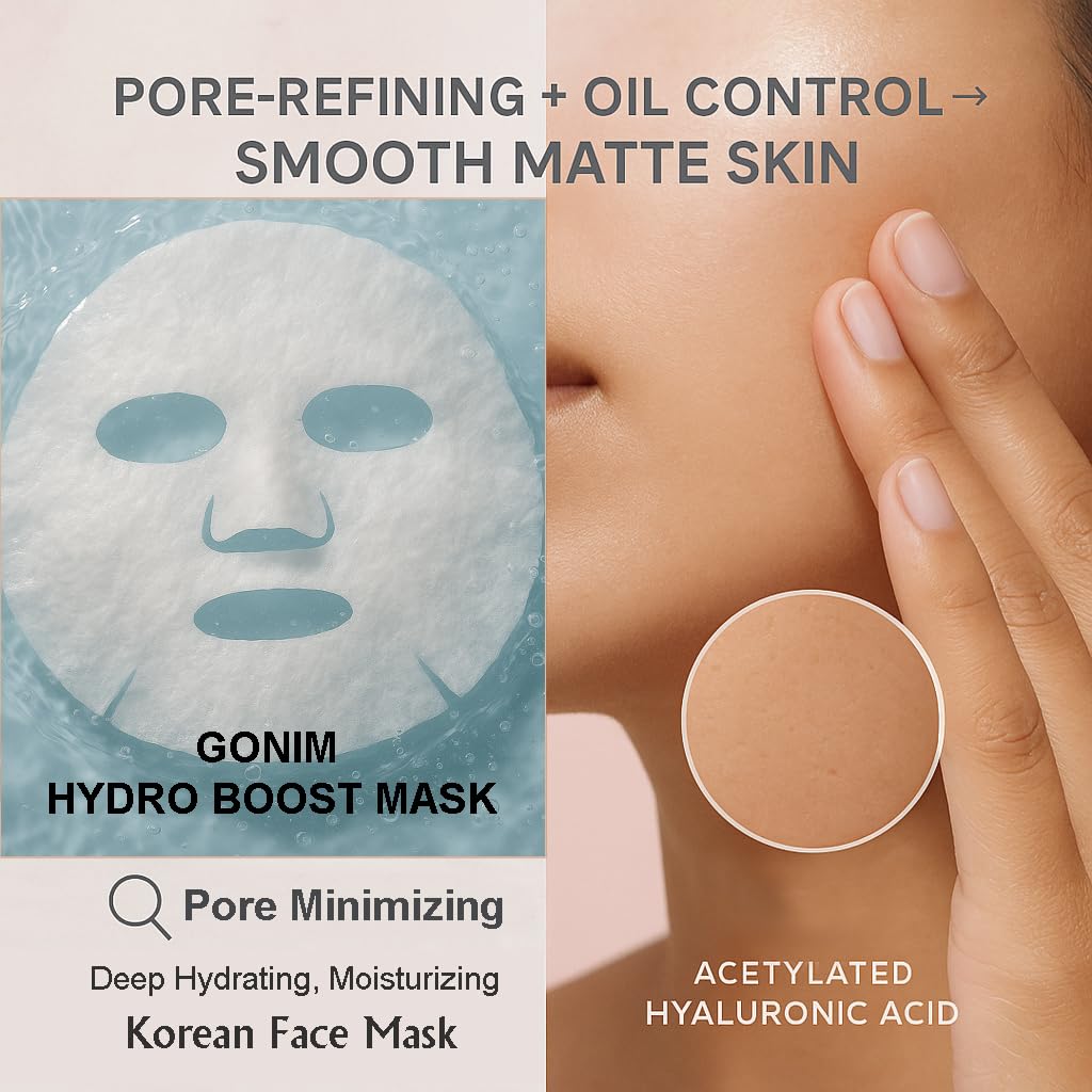 Face Mask Korean Skin Care with Hyaluronic Acid & Collagen Activation- Face Masks Skincare Hydration, Anti Aging & Moisturizing Sheet Mask for All Skin Korean Face Mask 30ml x 5 Sheets