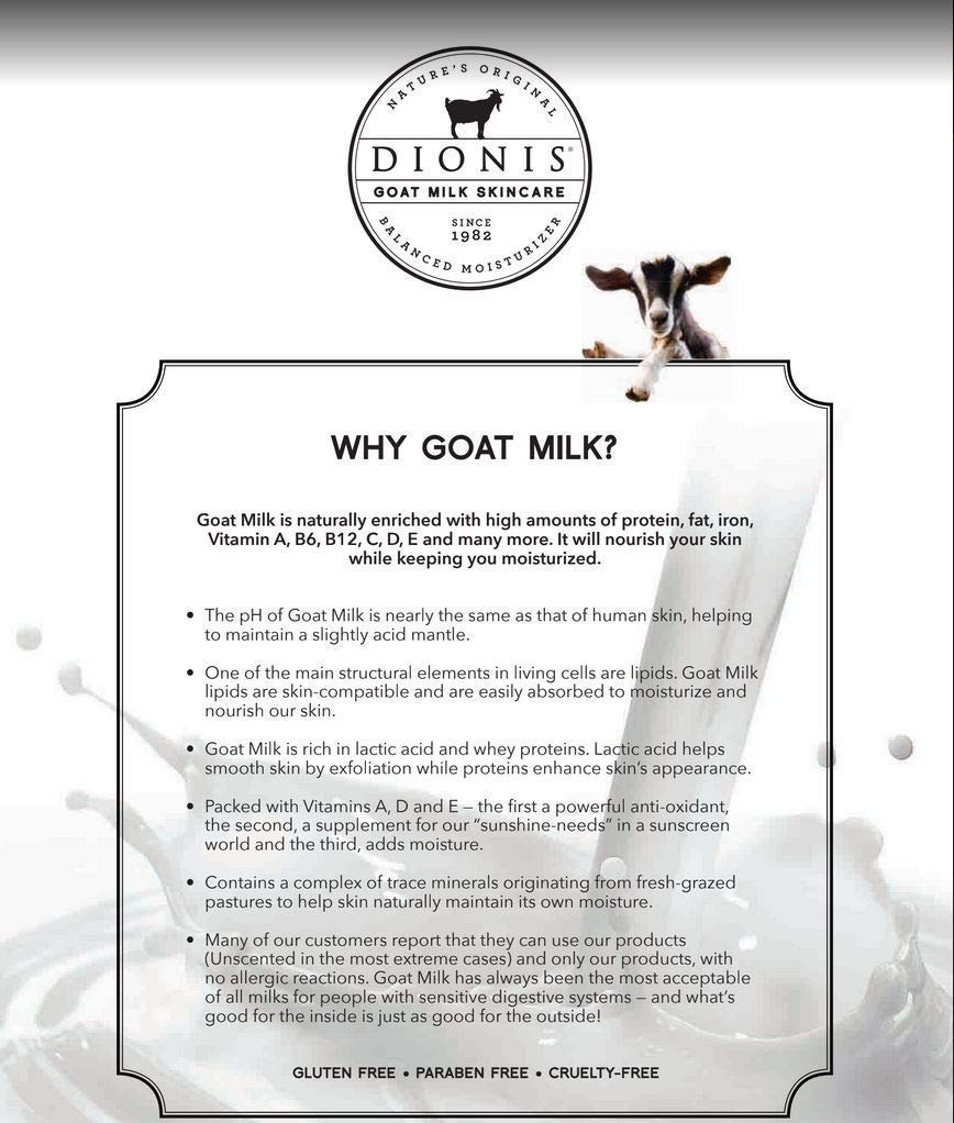 Dionis Goat Milk Hand Cream and Lip Balm 3 Piece Gift Set (Vanilla Bean, 3 Piece)